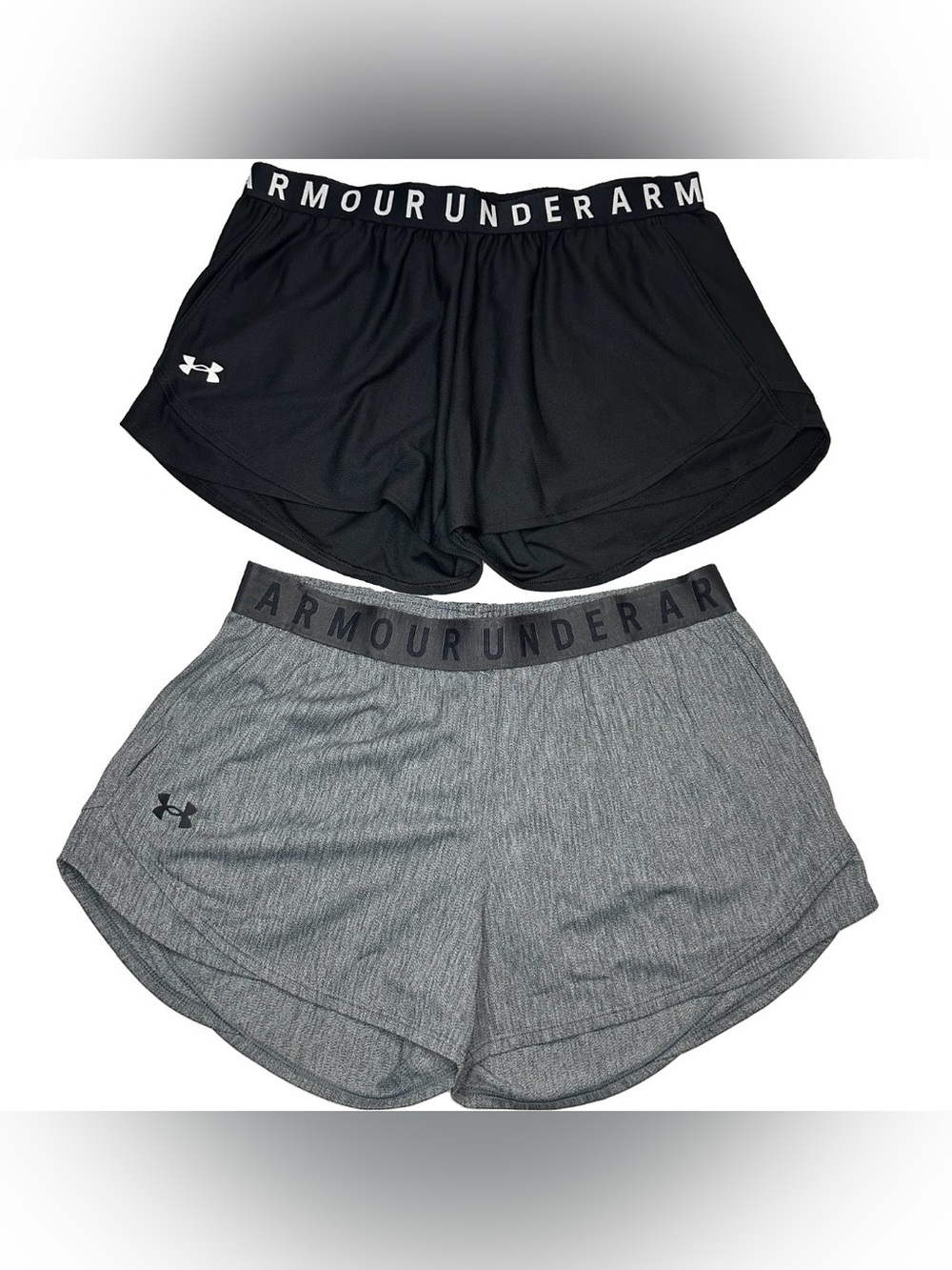 NWT Under Armour Play Up 3.0 Shorts Bundle Size M Black Heather Grey